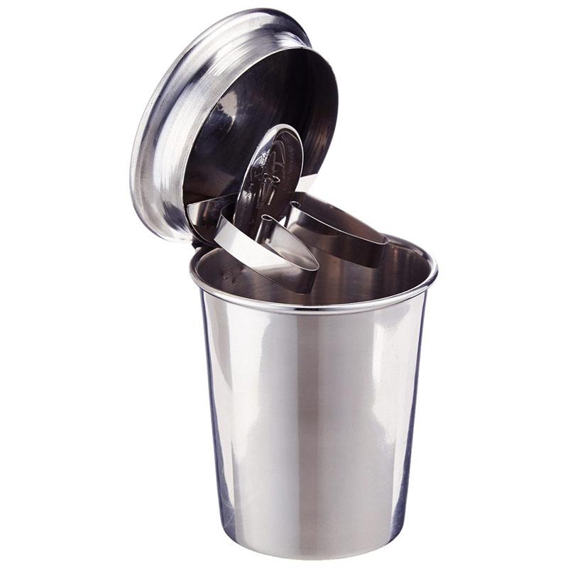 1 Stirrup Stinky Car Ashtray - Stainless Steel - Shades of Havana