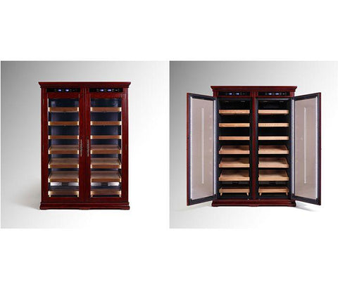 Image of Reagan 4000 Cigar Electronic Humidor Cabinet | Electric Controls - Shades of Havana