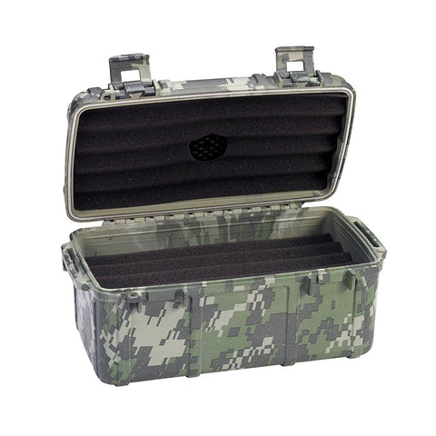 Cigar Caddy Travel Humidor - 15 Cigars Camouflage - Water Resistant