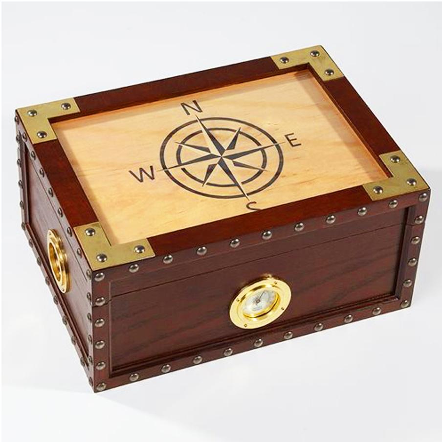 Maiden Voyage Antique Humidor Supreme 100 Cigar Count - Shades of Havana