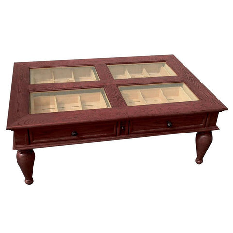 Image of Galicia Coffee Table Humidor Cabinet 400 Cigar Count - Shades of Havana