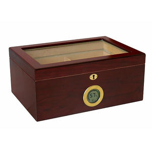 Berkeley Digital Electronic Humidor Glass Top 100 Cigar Count - Shades of Havana