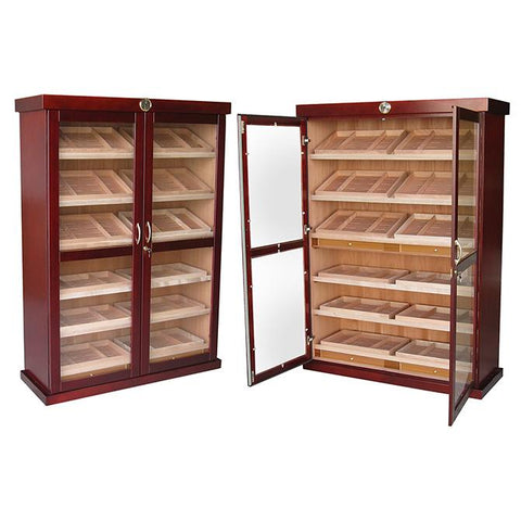 Image of Bermuda 4000 Cigar Count Humidor Cabinet | 24 Humidifiers - Shades of Havana