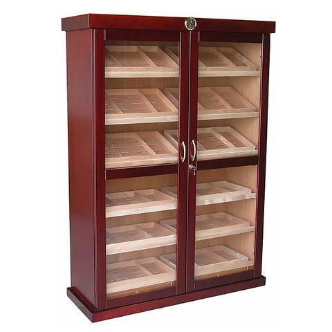 Image of Bermuda 4000 Cigar Count Humidor Cabinet | 24 Humidifiers - Shades of Havana