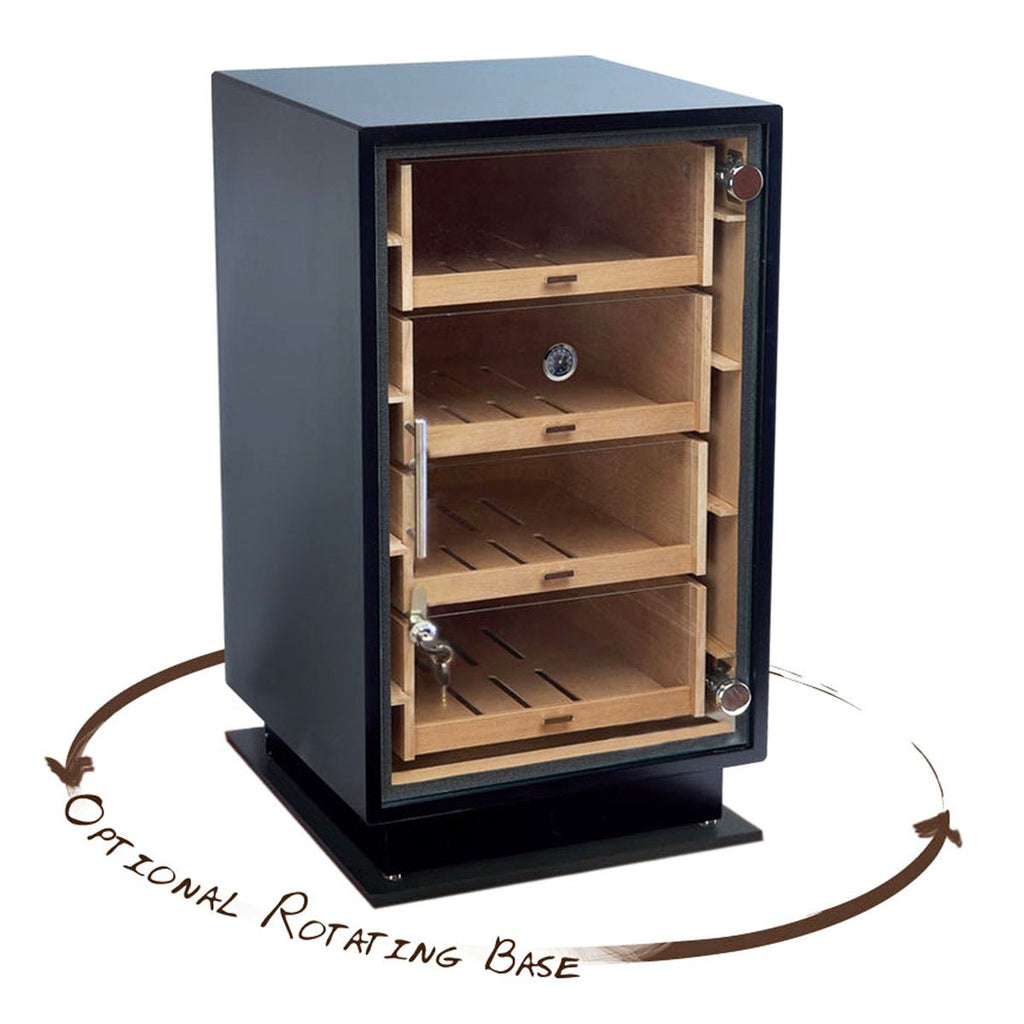 Manchester Humidor Cabinet 250 Cigar Count | Optional Rotating Base - Shades of Havana