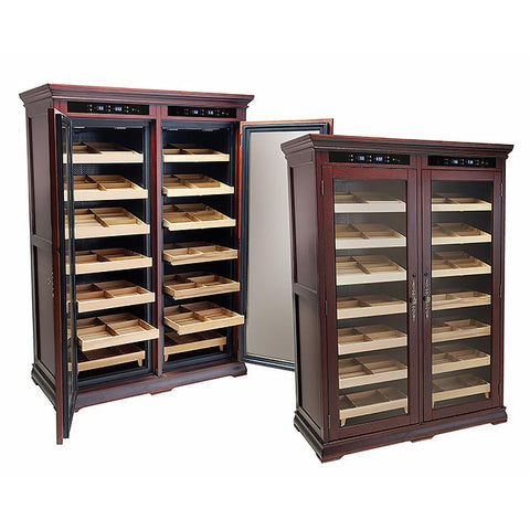 Image of Reagan 4000 Cigar Electronic Humidor Cabinet | Electric Controls - Shades of Havana