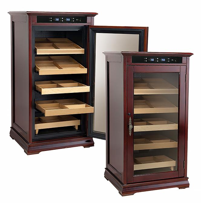 Redford 1250 Cigar Count Electronic Humidor Cabinet | Electric Control - Shades of Havana
