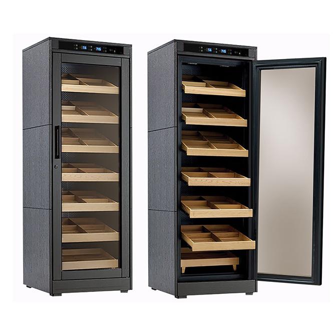 Remington Lite Electronic Humidor Cabinet - 2000 Cigar Count - Shades of Havana