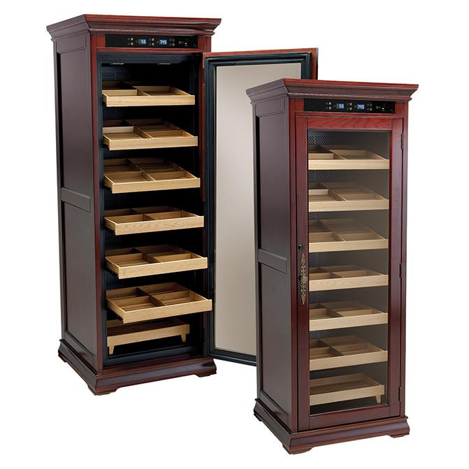 Remington 2000 Cigar Count Electronic Humidor Cabinet | Electric Humidifier - Shades of Havana