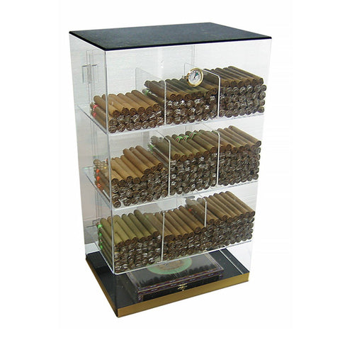 Image of Roosevelt Acrylic Humidor Cabinet | 250 Cigar Commercial Display - Shades of Havana