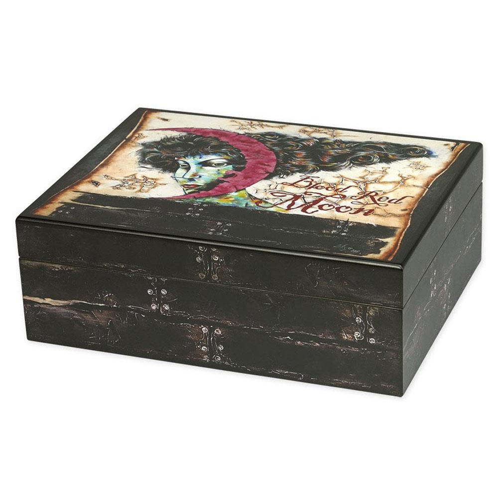 Blood Red Moon Humidor 100 Cigar Count with Brand Art - Shades of Havana