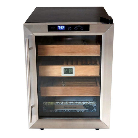 Image of Clevelander Electronic Humidor Cabinet 250 Cigar Count | Electric Humidifier - Shades of Havana