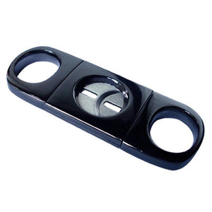 Heavy Bodied Gunmetal Guillotine Cigar Cutter - 60 Ring Gauge - Shades of Havana