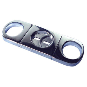 Heavy Bodied Silver Guillotine Cigar Cutter - 60 Ring Gauge - Shades of Havana