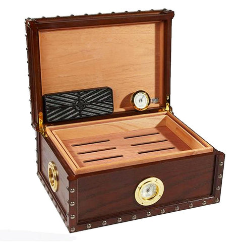 Image of Maiden Voyage Antique Humidor Supreme 100 Cigar Count - Shades of Havana
