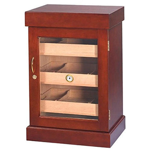 Image of Bravos Humidor Cabinet Mini Cigar Tower 1000 Cigar Count - Shades of Havana
