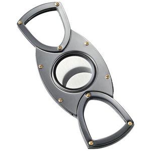 Negril Gunmetal Guillotine Cigar Cutter - Shades of Havana