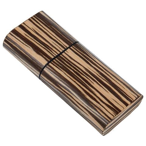 Sawyer Zebra Wood 3 Cigar Case