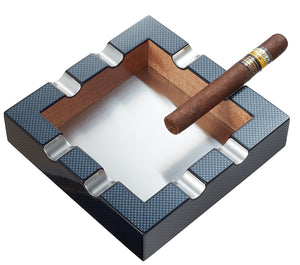 Braeden Carbon Fiber Pattern 8 Cigar Ashtray