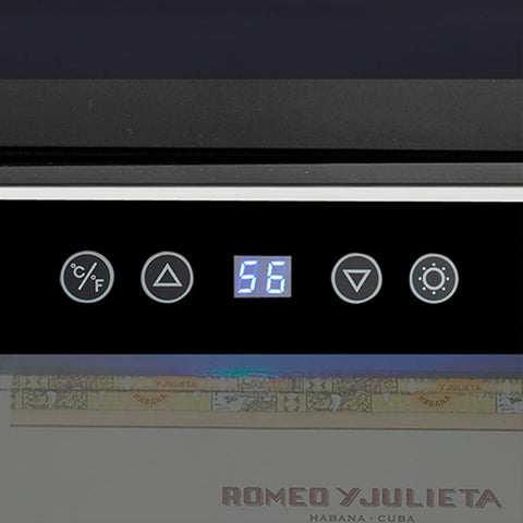 Image of Whynter Elite Touch Control Stainless 1.2 cu.ft. Cigar Cooler Humidor - CHC-122BD - Shades of Havana