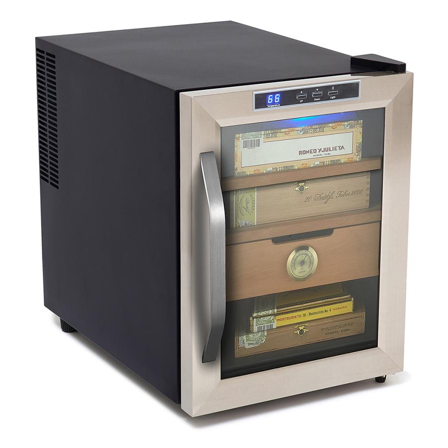 Whynter Stainless Steel 1.2 cu. ft. Cigar Cooler Humidor 250 Cigars - CHC-120S - Shades of Havana
