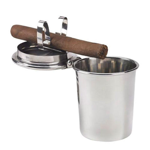 Image of 1 Stirrup Stinky Car Ashtray - Stainless Steel - Shades of Havana