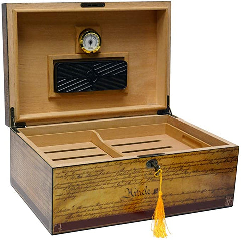 Image of Humidor Supreme Constitution American Flag - 100 Cigar Capacity