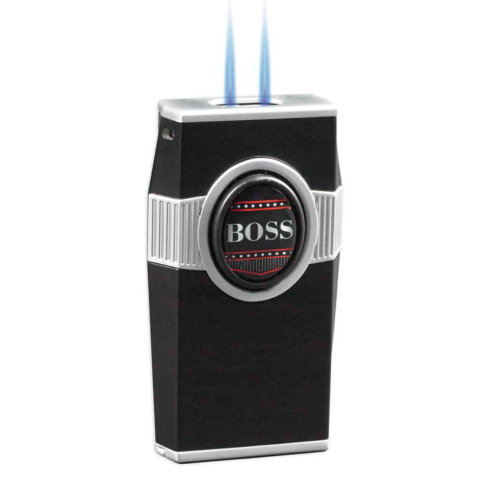 Boss Torch Flame Jet Lighter | Twin Pinpoint with Punch - Shades of Havana
