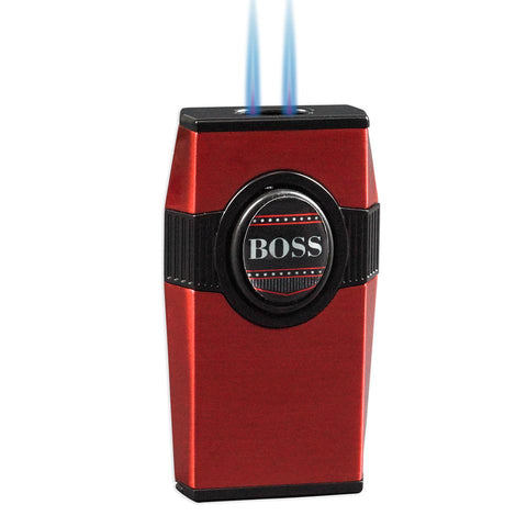 Image of Boss Torch Flame Jet Lighter | Twin Pinpoint with Punch - Shades of Havana