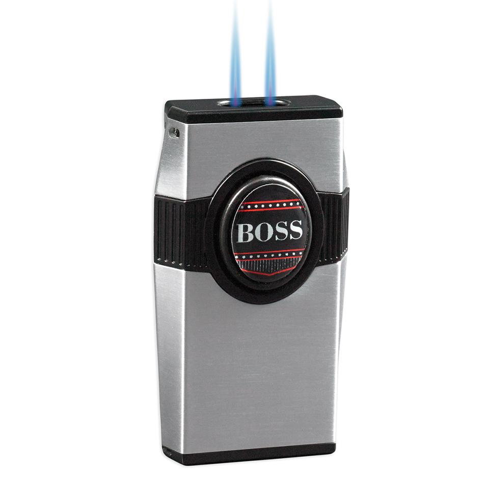 Boss Torch Flame Jet Lighter | Twin Pinpoint with Punch - Shades of Havana