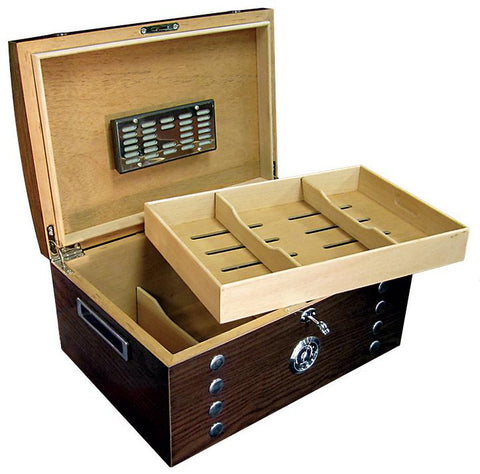 Montgomery 150 Cigar Count Humidor Chest | Lacquer Studded