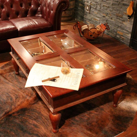 Image of Galicia Coffee Table Humidor Cabinet 400 Cigar Count - Shades of Havana