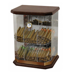 Franklin Wood Acrylic Humidor Cabinet - 150 Cigar Count Commercial - Shades of Havana