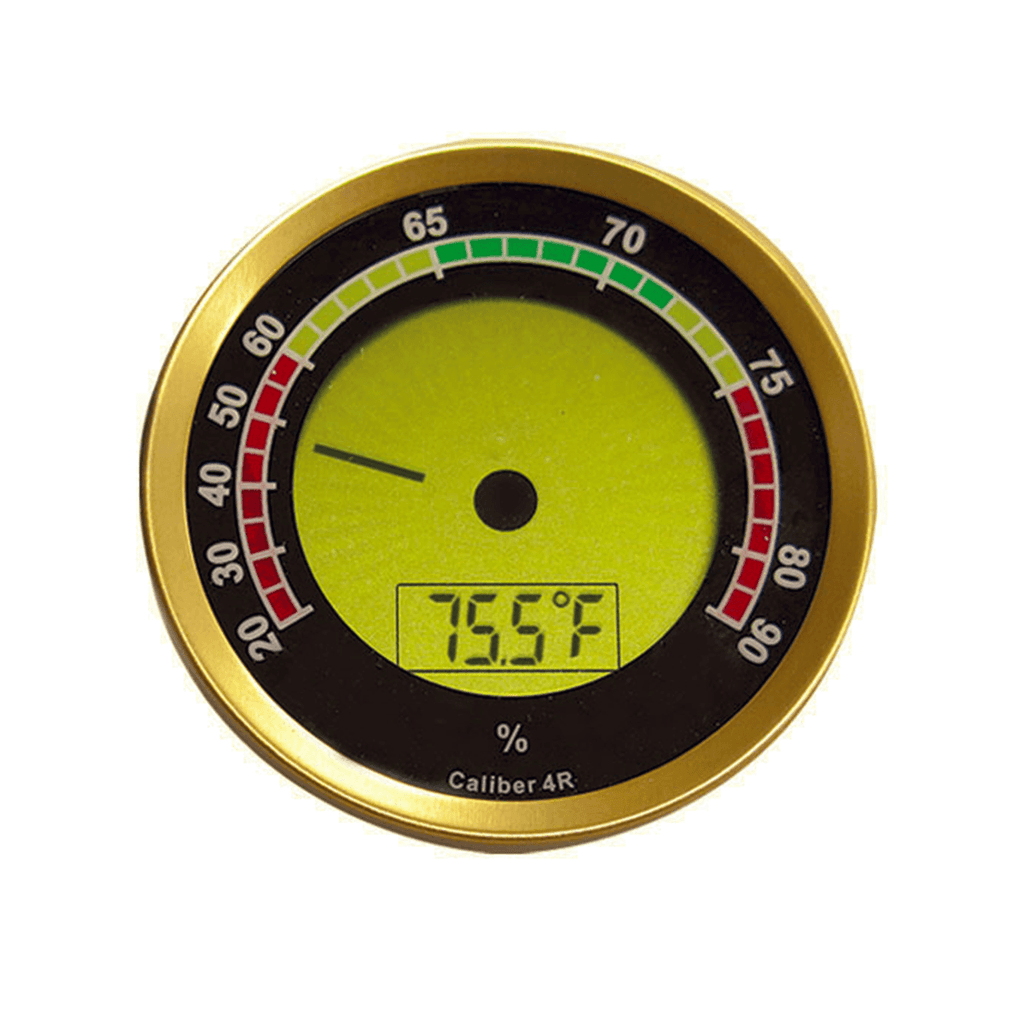 Gold Round Digital Hygrometer - With Calibration Feature (Gold) – Shades of  Havana