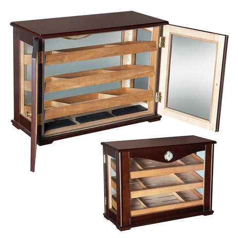 Image of Marciano Humidor Cabinet 250 Cigar Count | Commercial Glass Display - Shades of Havana