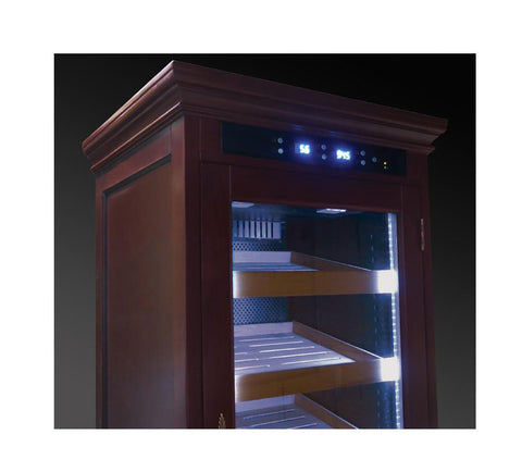 Image of Remington 2000 Cigar Count Electronic Humidor Cabinet | Electric Humidifier - Shades of Havana