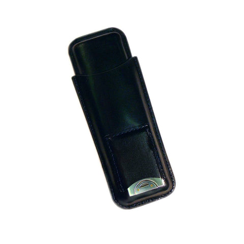 Image of LANDOR - 2 Cigar Leather Case - With Cigar Cutter - Shades of Havana