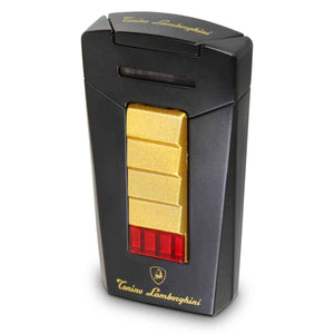 Aero - Matte Black and Gold Torch Flame Cigar Lighter - Tonino Lamborghini - Shades of Havana