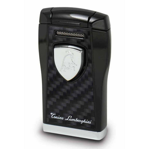 Argo Lighter - Black with Black Carbon Fiber - Tonino Lamborghini - Shades of Havana