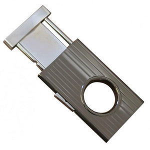 Gunmetal Retractable Guillotine Cigar Cutter- 58 Ring Gauge - Shades of Havana