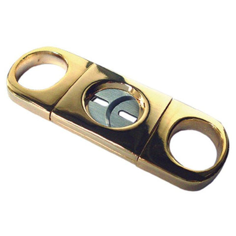 Heavy Bodied Gold Guillotine Cigar Cutter - 60 Ring Gauge - Shades of Havana