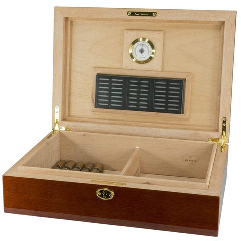 Image of Laquered Finish 80 Cigar Count Humidor - Shades of Havana