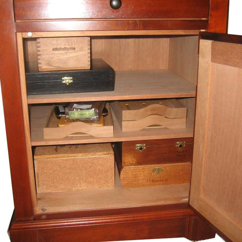 Image of Lauderdale End Table Humidor Cabinet 500 Cigar Count - Shades of Havana