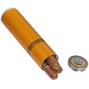 Little Joe Travel Humidor Metal Case | Yellow - Shades of Havana