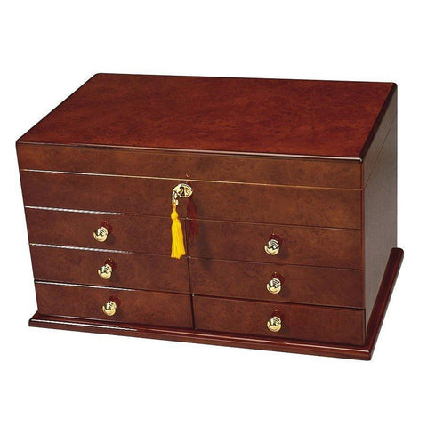 Image of Ravello Antique Style Humidor 300 Cigar Count | Drawers - Shades of Havana