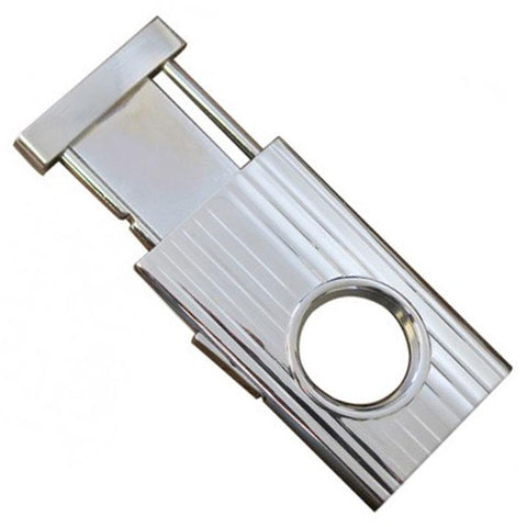 Image of Silver Retractable Guillotine Cigar Cutter- 58 Ring Gauge - Shades of Havana