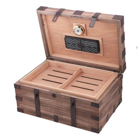 Image of Renaissance Antique Style Humidor 120 Cigar Count - Shades of Havana