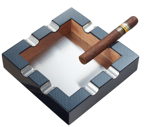 Image of Braeden Carbon Fiber Pattern 8 Cigar Ashtray