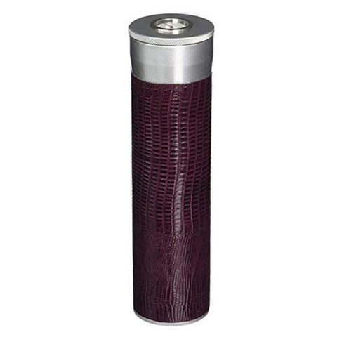 Comodo Aluminum Cigar Case | Dark Purple Leather - Shades of Havana