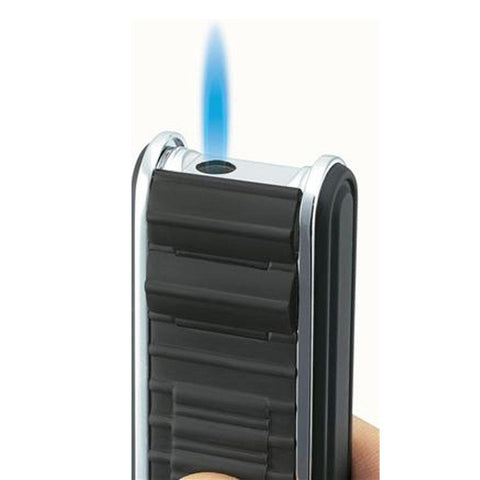 Image of Track Wind Resistant Torch Flame Lighter | Black - Shades of Havana